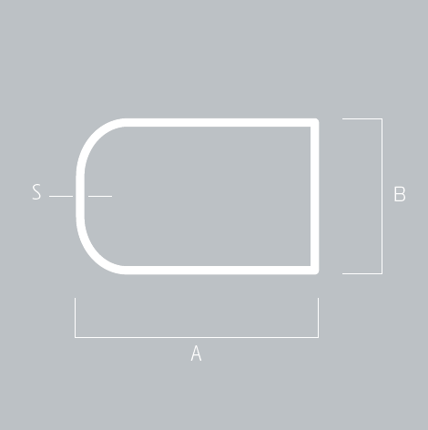 Semi oval hollow sections